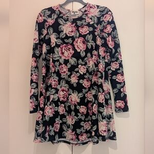 Show Me Your Mumu Harrison Babydoll Rose Print Dress XS